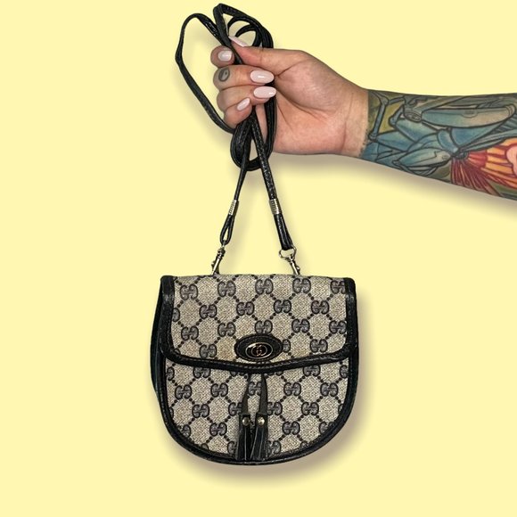 Gucci Handbags - SOLD - GUCCI GG Supreme Monogram Mini Sling Crossbody